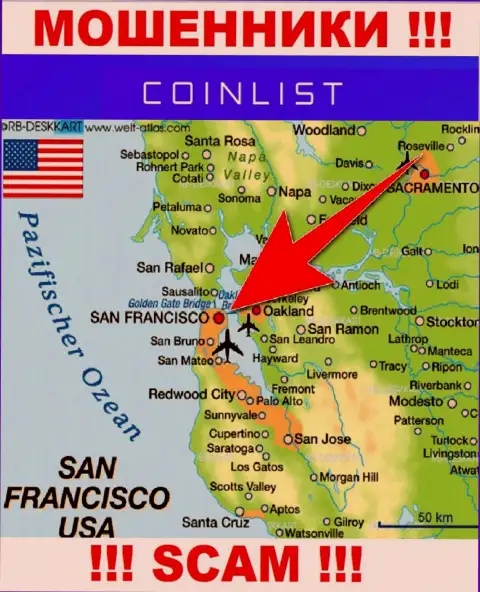 Официальное место базирования Амелджеметед Токе Сервис Инк на территории - San Francisco, USA