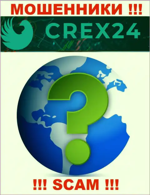 Crex24 у себя на сайте не опубликовали инфу об официальном адресе регистрации - лохотронят