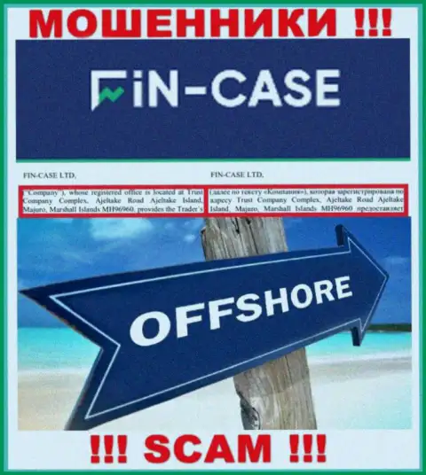 Fin Case это ЛОХОТРОНЩИКИ !!! Сидят в офшорной зоне по адресу - Trust Company Complex, Ajeltake Road Ajeltake Island, Majuro, Marshall Islands MH96960 и крадут деньги своих клиентов