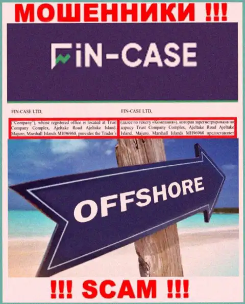 Fin Case это ЛОХОТРОНЩИКИ !!! Сидят в офшорной зоне по адресу - Trust Company Complex, Ajeltake Road Ajeltake Island, Majuro, Marshall Islands MH96960 и крадут деньги своих клиентов