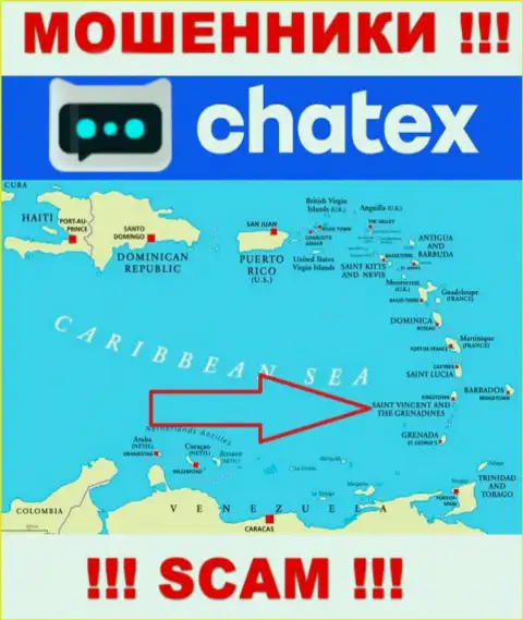 Не верьте ворюгам Чатекс Ком, потому что они зарегистрированы в офшоре: Сент-Винсент и Гренадины