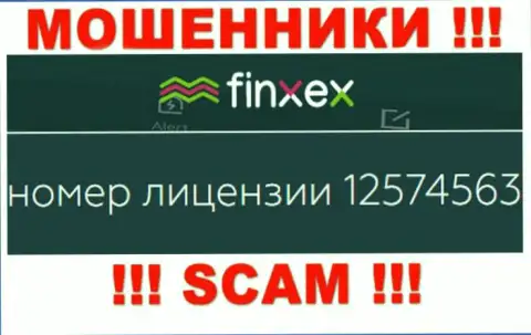 Finxex Com скрывают свою жульническую суть, предоставляя у себя на онлайн-сервисе лицензию на осуществление деятельности