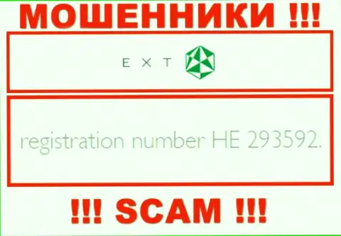 Регистрационный номер EXT - HE 293592 от кражи финансовых средств не спасет
