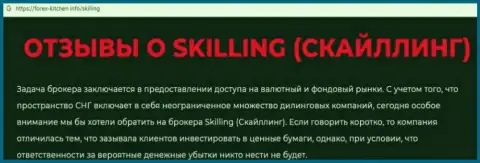 Skilling - это компания, работа с которой доставляет только убытки (обзор неправомерных действий)