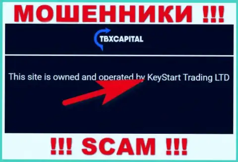Разводилы TBX Capital не прячут свое юридическое лицо - это KeyStart Trading LTD