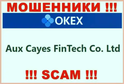 Aux Cayes FinTech Co. Ltd - это компания, которая управляет мошенниками O KEx