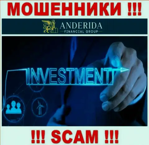 Anderida Financial Group разводят лохов, предоставляя мошеннические услуги в сфере Investing