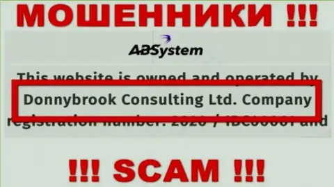 Инфа о юр лице ABSystem, ими является компания Donnybrook Consulting Ltd