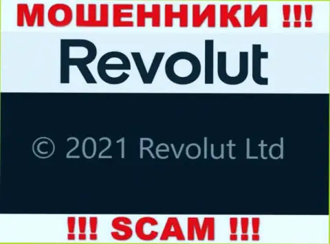 Юридическое лицо Револют - это Revolut Limited, именно такую информацию предоставили обманщики на своем web-портале