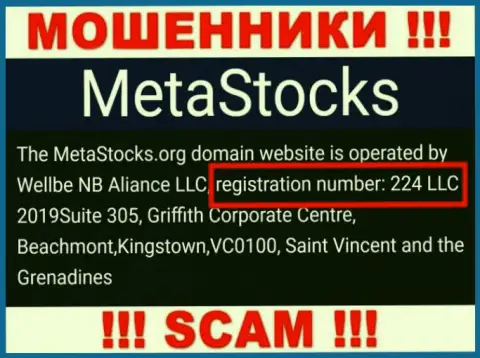 Рег. номер компании Meta Stocks - 224 LLC 2019