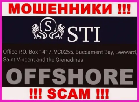 StokOptions Com - преступно действующая компания, зарегистрированная в оффшорной зоне Office P.O. Box 1417, VC0255, Buccament Bay, Leeward, Saint Vincent and the Grenadines, осторожно