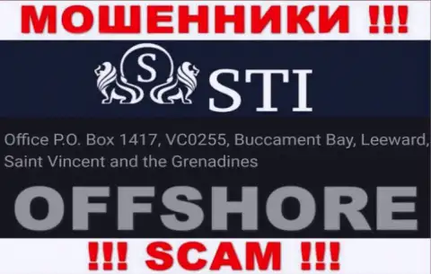 StokOptions Com - преступно действующая компания, зарегистрированная в оффшорной зоне Office P.O. Box 1417, VC0255, Buccament Bay, Leeward, Saint Vincent and the Grenadines, осторожно