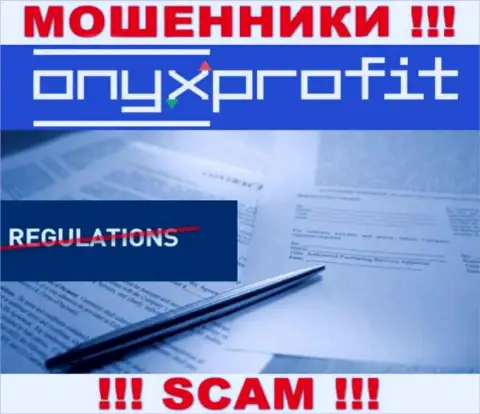 У компании OnyxProfit нет регулятора - internet-кидалы безнаказанно одурачивают жертв