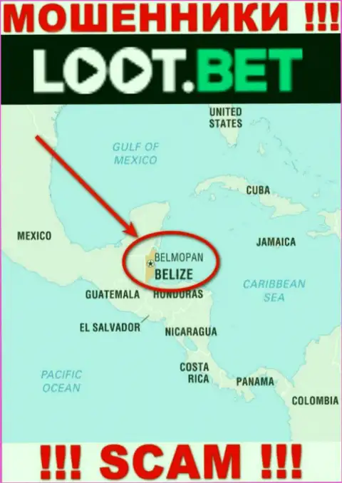 Советуем избегать сотрудничества с лохотронщиками LootBet, Belize - их офшорное место регистрации