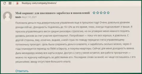 Публикации пользователей сети internet о форекс дилинговой компании ИНВФХ на сайте ФинОтзывы Ком
