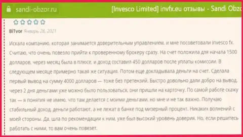 Отзывы из первых рук валютных игроков о ФОРЕКС дилинговой компании ИНВФХ, размещенные на интернет-ресурсе Санди-Обзор Ру