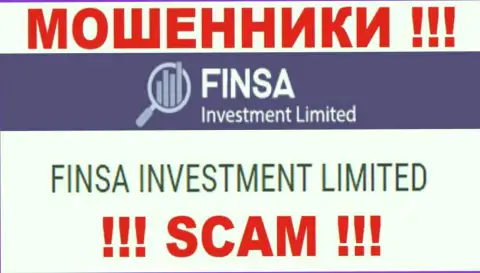 FinsaInvestmentLimited Com - юридическое лицо internet мошенников контора Finsa Investment Limited