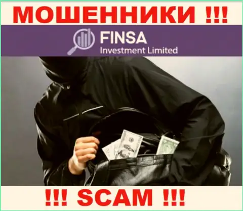 Не ведитесь на возможность подзаработать с интернет мошенниками FinsaInvestmentLimited Com - это ловушка для лохов