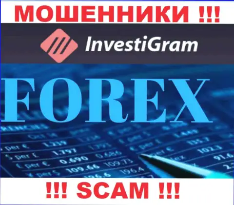 FOREX - это вид деятельности незаконно действующей компании Инвести Грам
