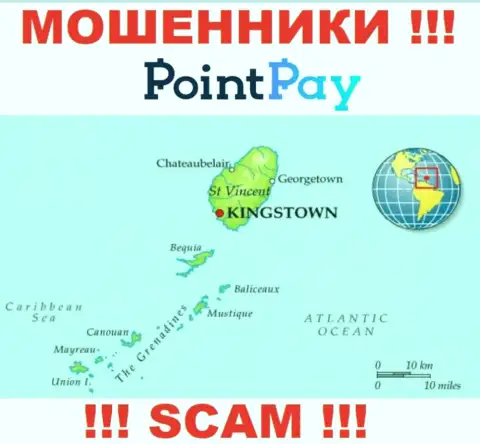PointPay - это internet-мошенники, их место регистрации на территории St. Vincent & the Grenadines