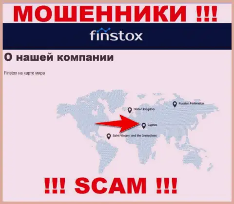 Finstox - это интернет разводилы, их адрес регистрации на территории Кипр