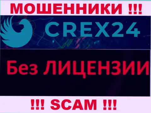 У ворюг Crex24 на сайте не представлен номер лицензии организации !!! Будьте крайне бдительны