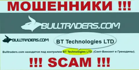 Контора, которая владеет мошенниками BT Technologies LTD - это BT Technologies LTD