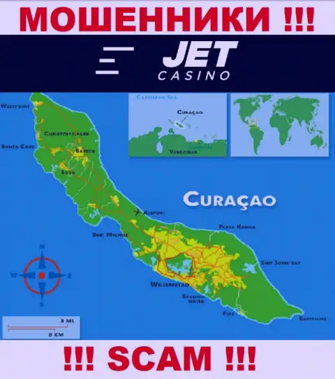 Кюрасао - юридическое место регистрации организации Jet Casino