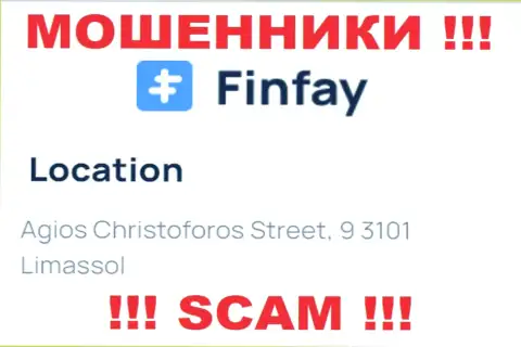 Офшорный адрес регистрации Fin Fay - Agios Christoforos Street, 9 3101 Limassol, Cyprus