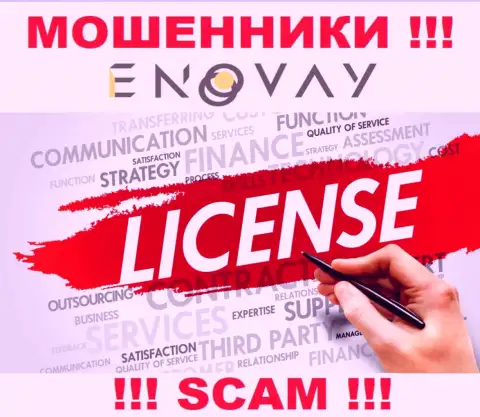 У конторы ЭноВей нет разрешения на ведение деятельности в виде лицензии - это МОШЕННИКИ