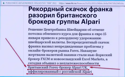 Alpari Com - это мошенники, объявившие своего forex брокера банкротами